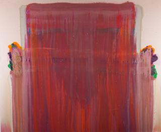 Abstract Color Field Oil on Canvas Large vintage abstract color