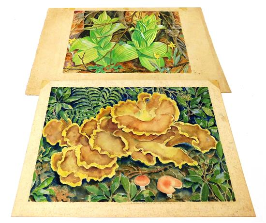 Charles Buckles Falls American 1874 1959 two unframed watercolors on