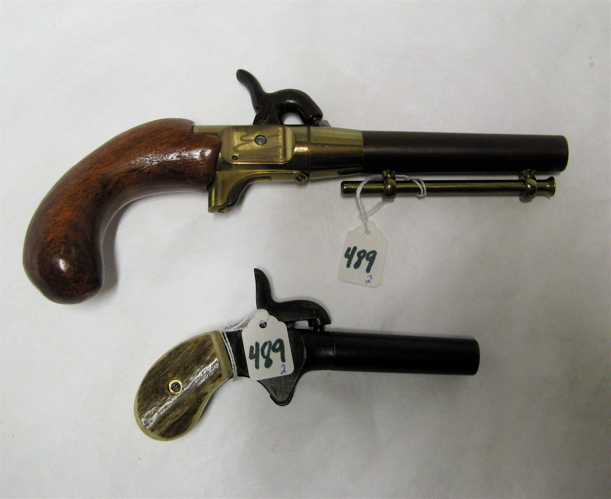 LOT OF TWO SINGLE SHOT PERCUSSION PISTOLS Dixie Gun Works