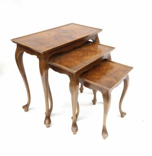 Nest of Four Tables Nest of four olivewood style tables