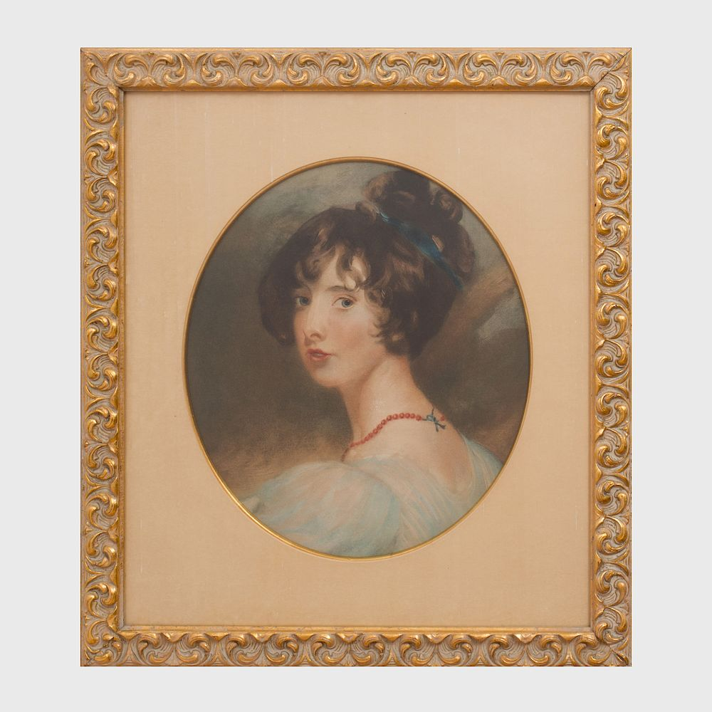 After Thomas Lawrence 1769 1830 Portrait of Mary Lamb Watercolor