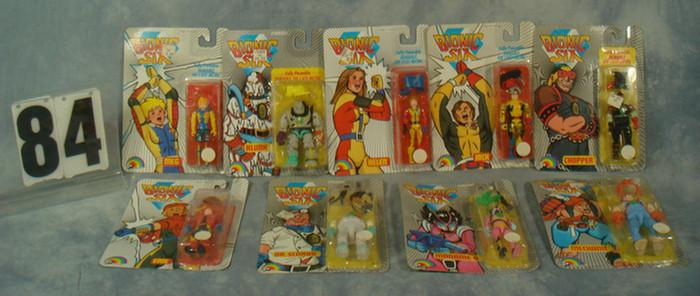 Bionic Six Action Figures set of 9 made by LJN