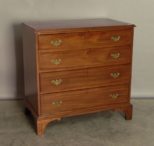English Chippendale mahogany chest of drawers 18th c 36 1