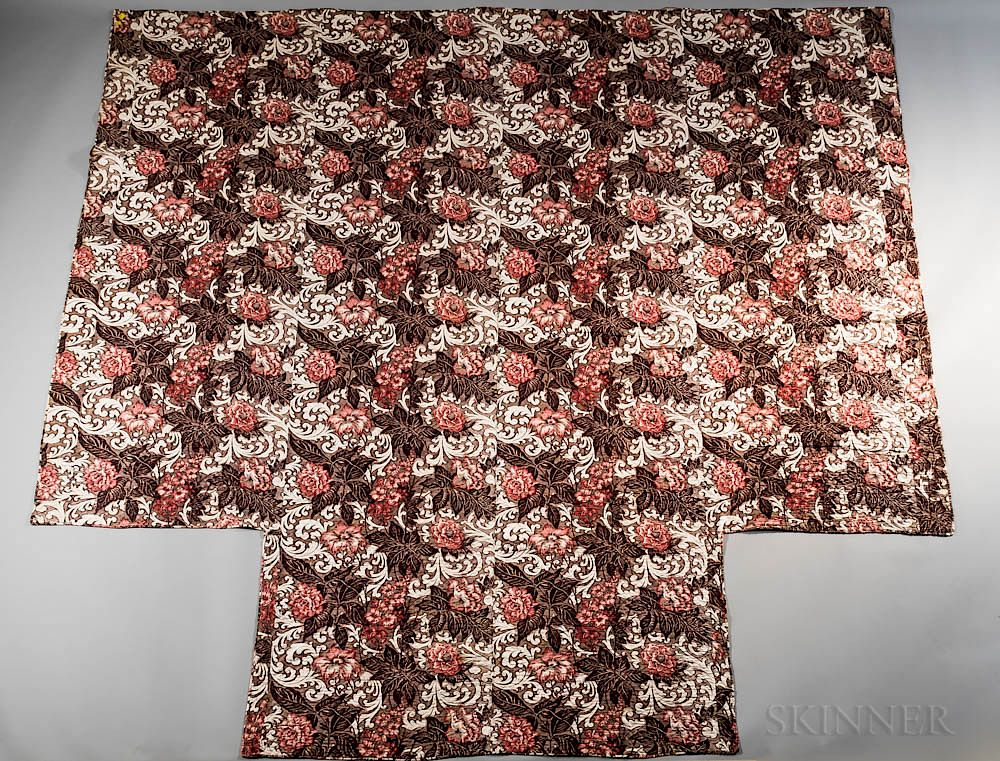 Floral Chintz Quilt Floral Chintz Quilt America 19th century with