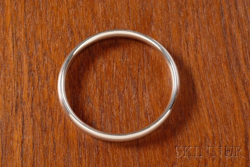 Georg Jensen Bangle Sterling silver Denmark 1945 Circular form marked