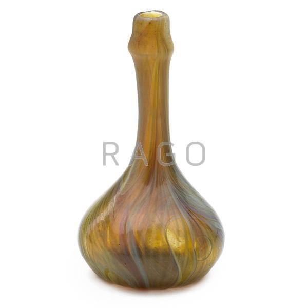 TIFFANY STUDIOS Experimental Favrile bud vase Condition Report Several minor