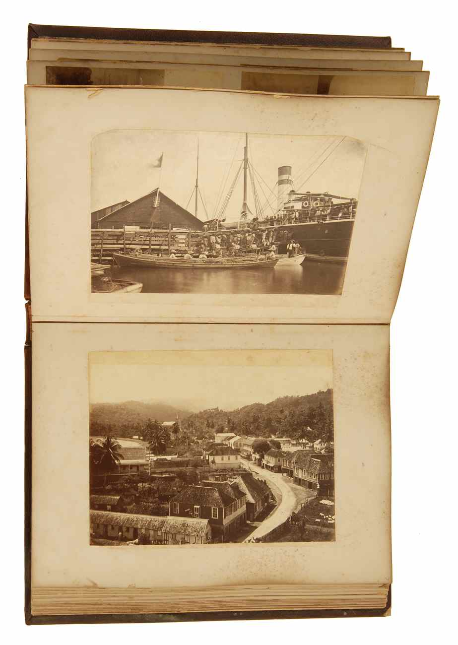 PHOTOGRAPHY JAMAICA Bound volume of approximately sixty four photographs Mostly