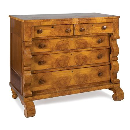 Classical Figured Maple Chest of Drawers Estimate 1 000 1