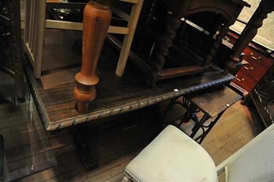 A JACOBEAN STYLE DINING TABLE