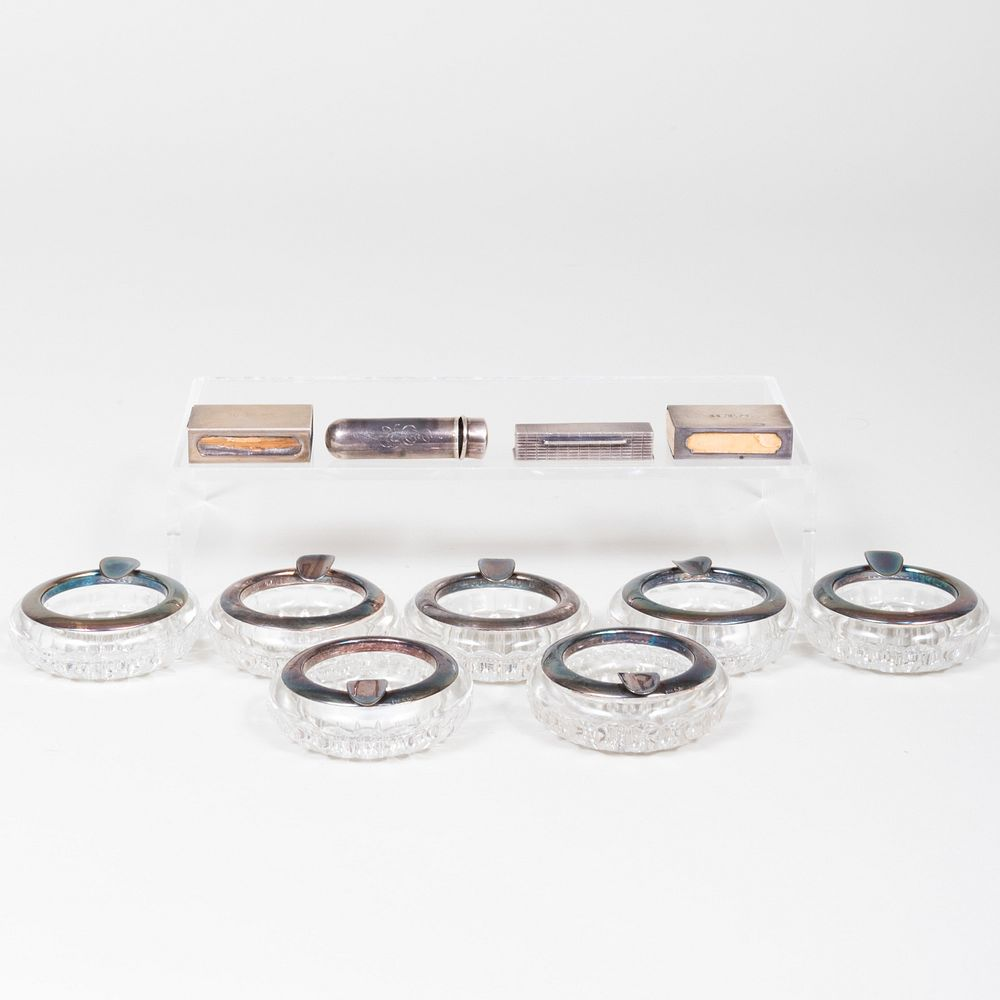 Group of Silver Table Articles Comprising A set of seven