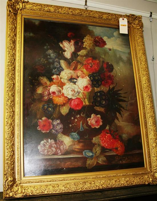 Continental school 20th century OLD MASTER STYLE STILL LIFE oil