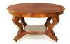 DINING TABLE Circa 1830 60 diameter Classical mahogany dining table