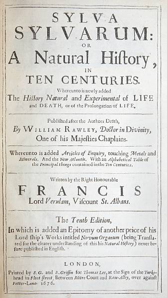 Bacon Francis Sylva Sylvarum L S G and B Griffin