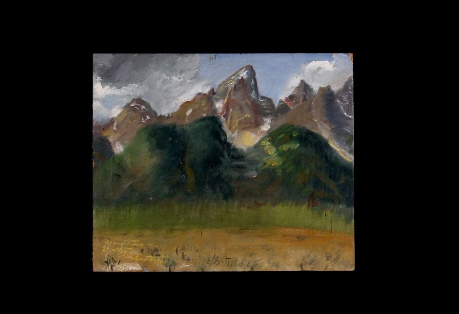 Original Signed Carl Tolpo Grand Teton Range 1965 Included in