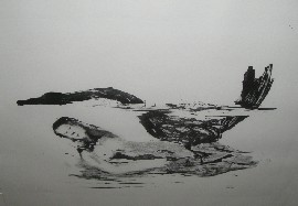 Sydney Robert Nolan 1917 1992 Leda and the Swan lithograph