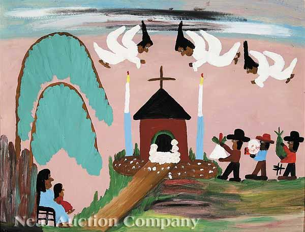 Clementine Hunter American Louisiana 1886 1988 Gift of the Magi