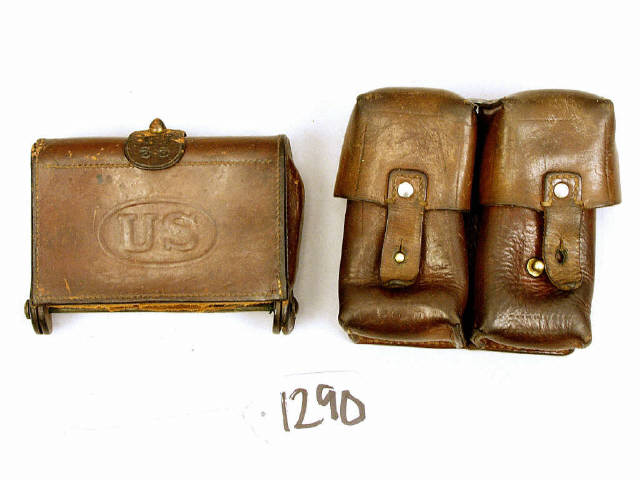 1904 Rock Island Arsenal marked cartridge pouch also unit marked