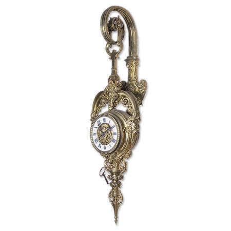 Renaissance Style Gilt Metal Cartel Clock and Bracket Estimate 1