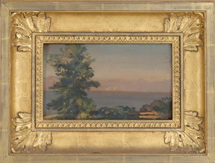 ARTHUR BOWEN DAVIES American 1862 1928 LAKE TAHOE Unsigned oil