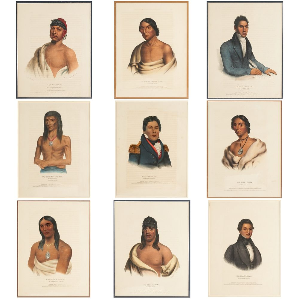 Grp 9 McKenney and Hall Hand Colored Lithographs Thomas L