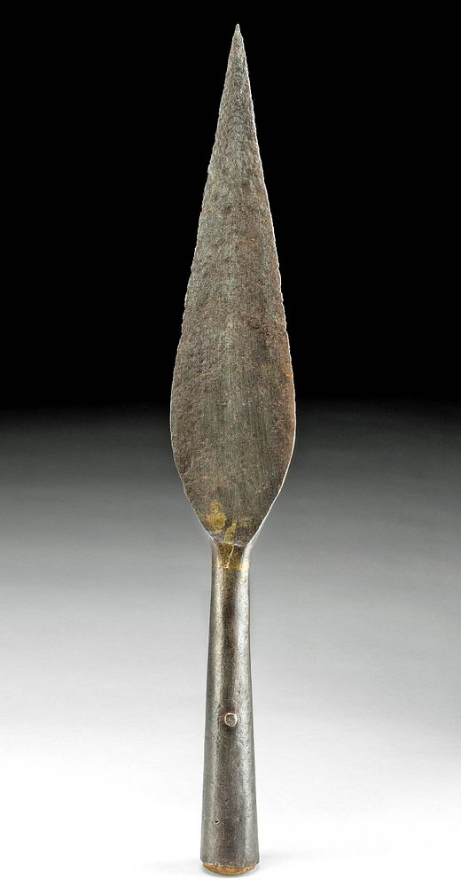 Medieval European Iron Spearhead Originally Listed At 300 Western Europe