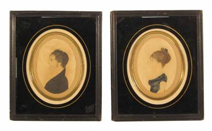 Pair of miniatures in the manner of jacob maentel 1763