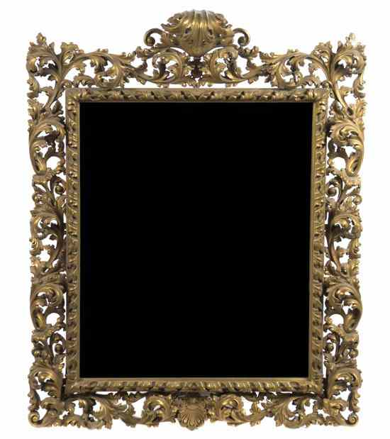 An Italian Rococo Style Giltwood Mirror late 19th early 20th