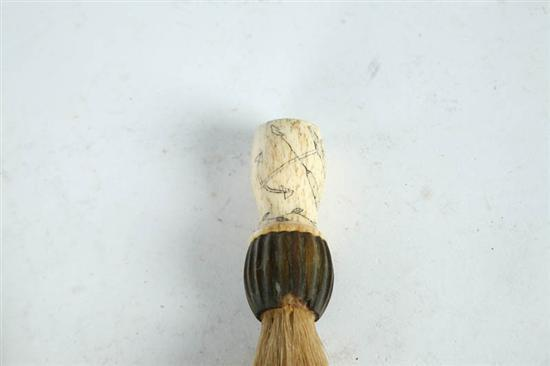 TWO PIECES OF SCRIMSHAW American or English 19th century Includes