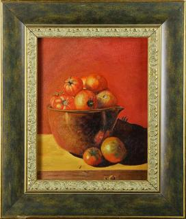 Painting Still Life with Tomatoes American School 19th century Still
