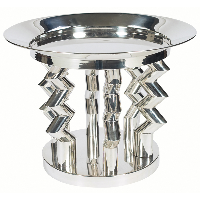 Ettore Sottsass Murmansk centerpiece by Memphis Italy 1982 sterling silver