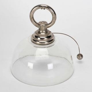 Spirit Bell German ca 1940 Glass bell with metal clapper