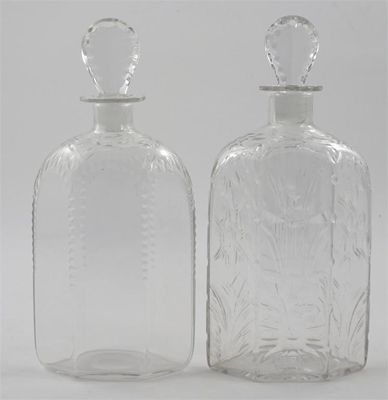 A James Powell Sons Whitefriars Spanish Cut decanter and stopper
