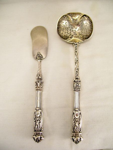 2 Matching French Dessert Serving Items Includes 1 Pierced serving