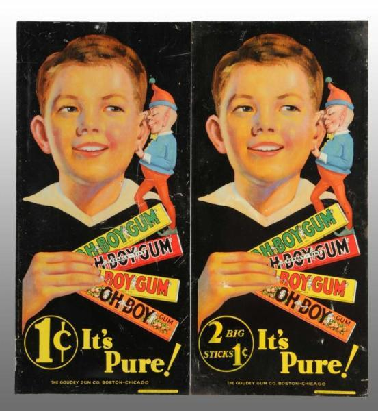 Lot of 2 Tin Oh Boy Gum It s Pure