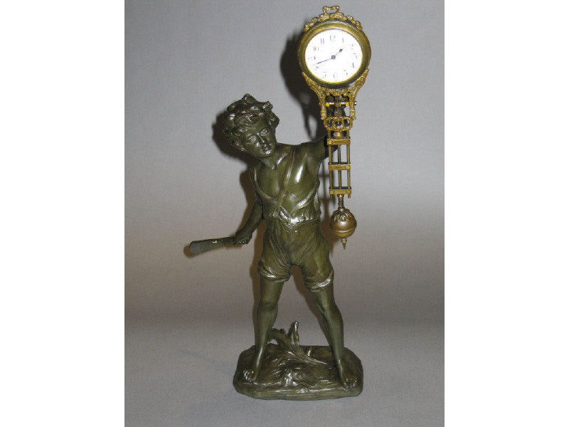 JUNGHANS BAT BOY SWING CLOCK The early 20th century German