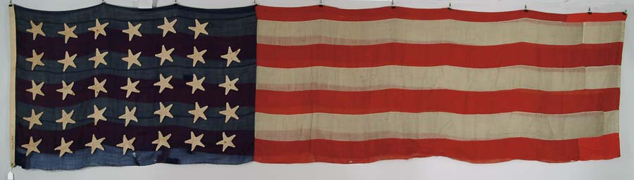 34 STAR CIVIL WAR FLAG 18 1 2 x 9
