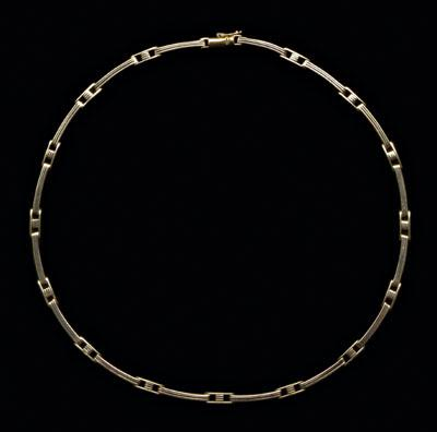 Italian tri colored gold necklace bands of tri colored 18