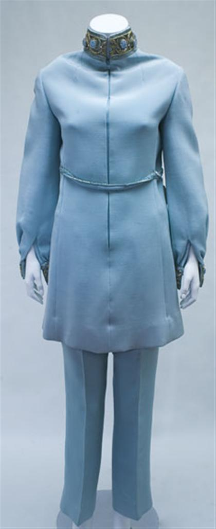 Christian Dior powder blue tunic and pants 1960s The high