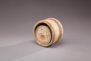 Swan Butter Mold New England c 1850A bell shaped hardwood