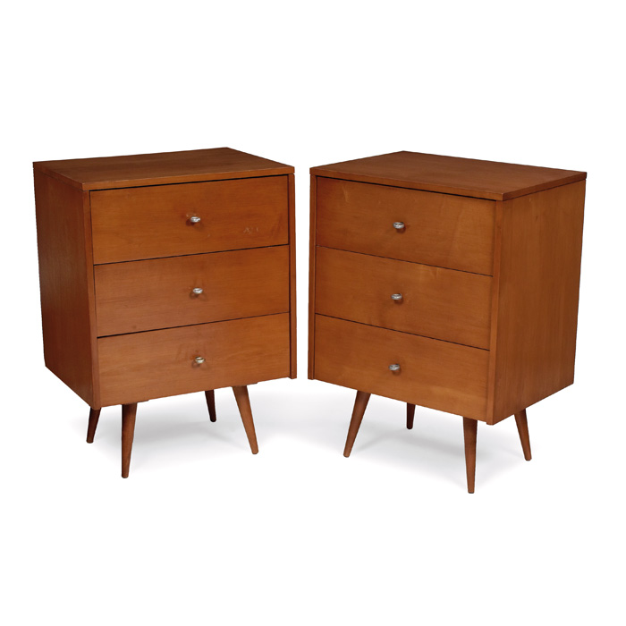Paul McCobb small Planner Group cabinets pair by Winchendon maple