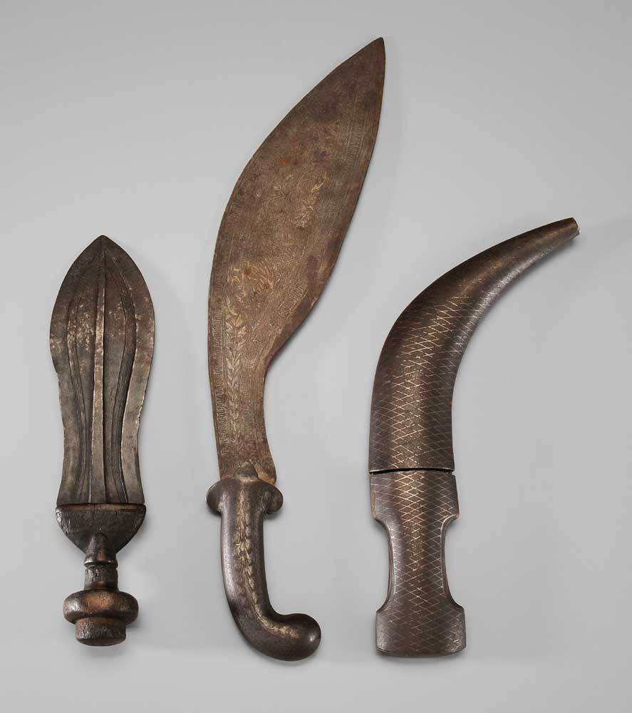 Three Edged Weapons one jambiya case and blade with extensive