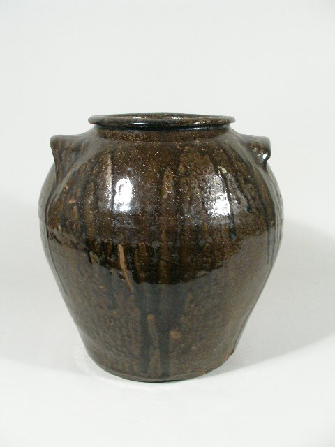 Western NC Pottery Storage Jar three gallon size dark alkaline