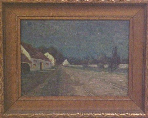 A Francis Wattson American 19th C oil on canvas evening