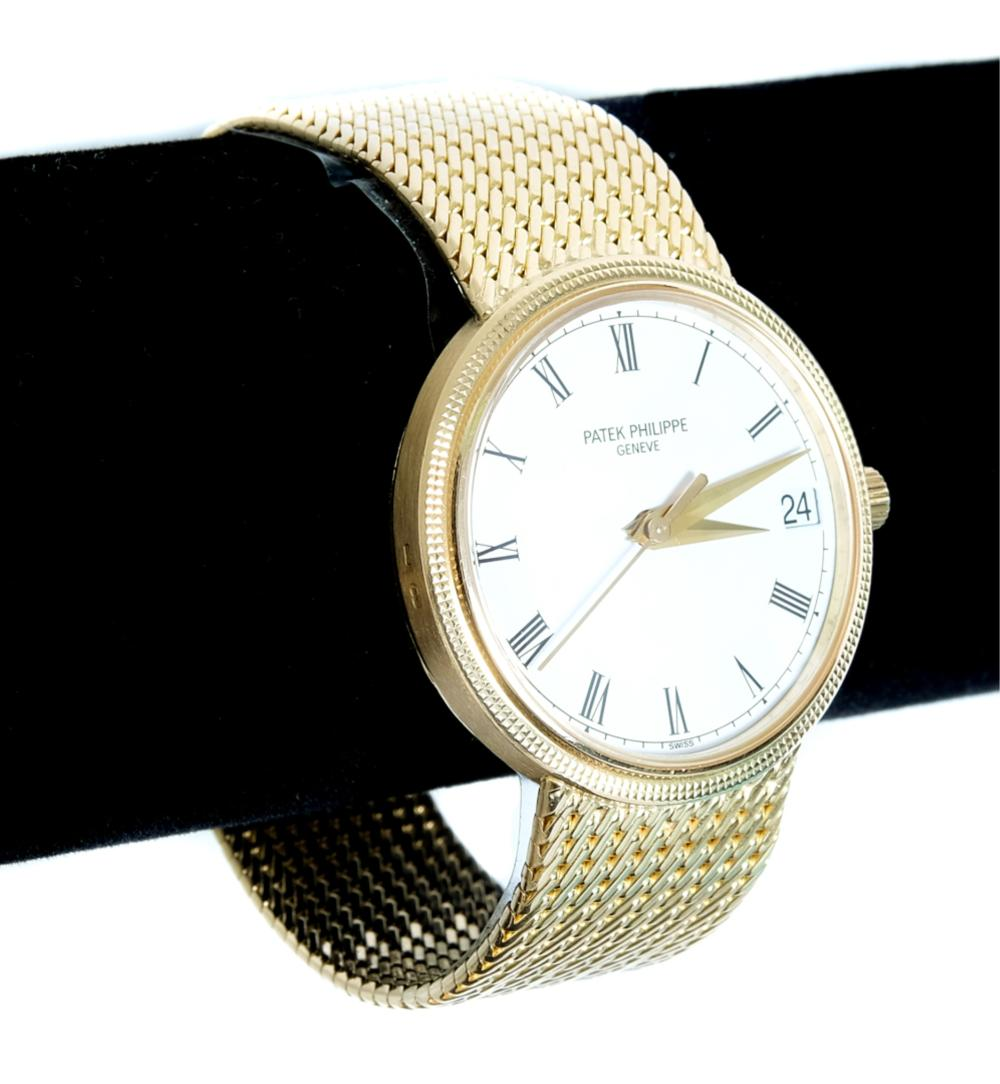 PATEK PHILIPPE 18K YG AUTOMATIC WATCH W DATEPatek Philippe 18K
