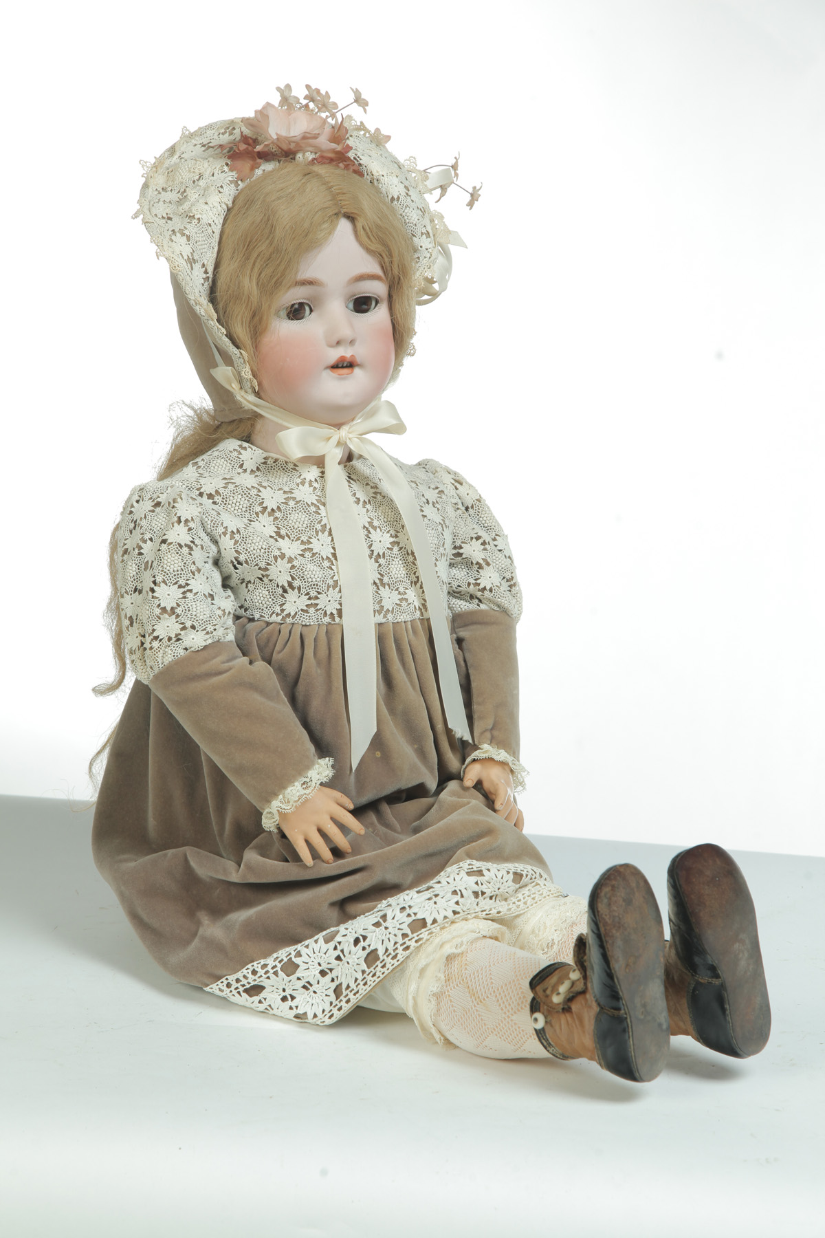 LARGE BISQUE HEAD DOLL Germany 1st half 20th century Painted