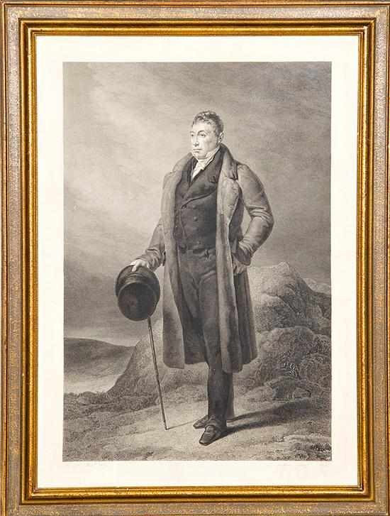 Ary Scheffer after French 1795 1858 GENERAL LAFAYETTE engraved by