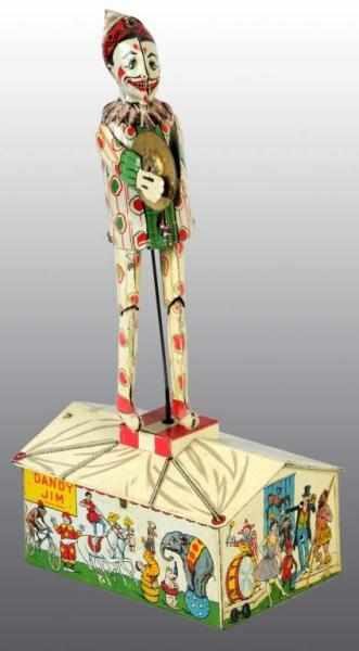 Tin Strauss Dandy Jim the Roof Dancing Toy Description German