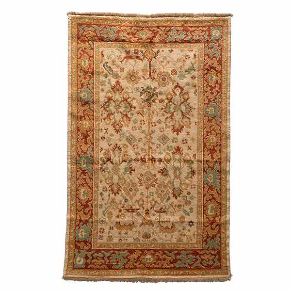 Oushak Rug Turkish a wool Oushak rug 4 ft 2
