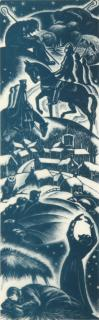 CLARE LEIGHTON 1898 1989 PENCIL SIGNED WOOD ENGRAVING Signed lower