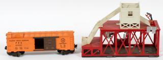 LIONEL POST WAR O27 GAUGE ICE DEPOT SET W ICE